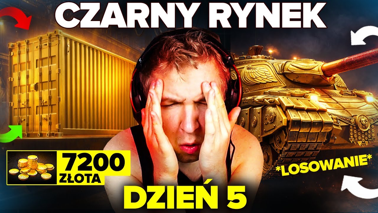 CZARNY RYNEK: DZIEŃ 5 - KONTENER z LOSOWYM CZOŁGIEM PREMIUM | NAJGORSZY EVENT?