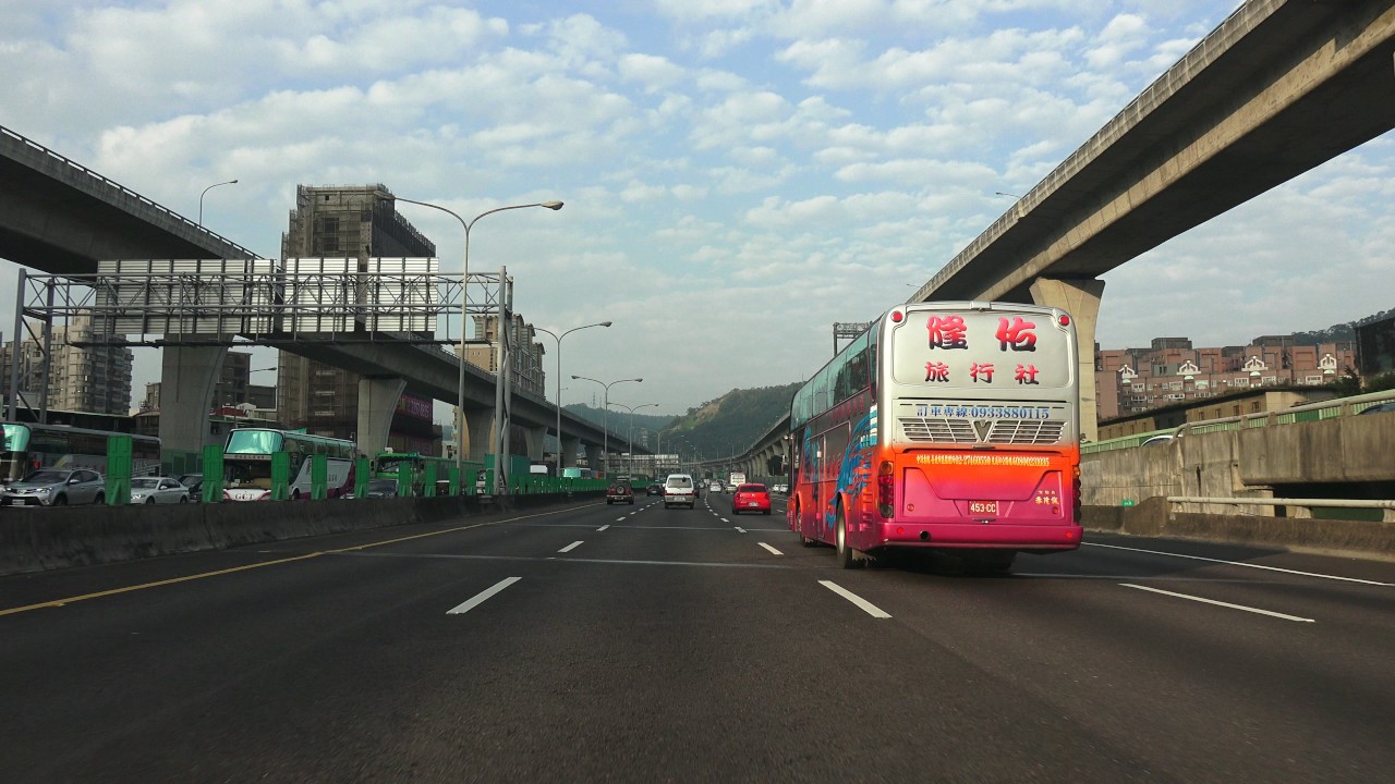 國道1號中山高速公路 南向 台北-桃園 路程景