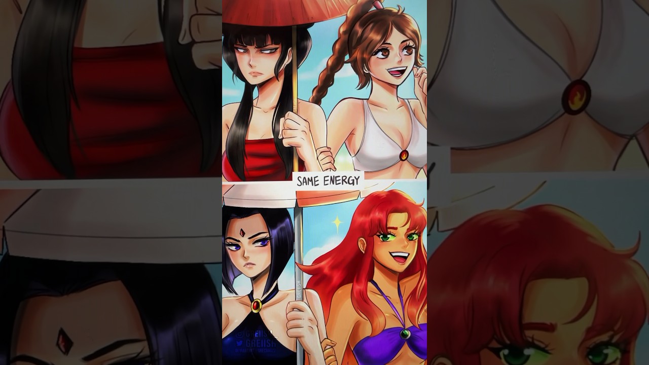 Same Energy ☀️Mai & Ty Lee from #AvatarTLA | Raven & Starfire from  #TeenTitans