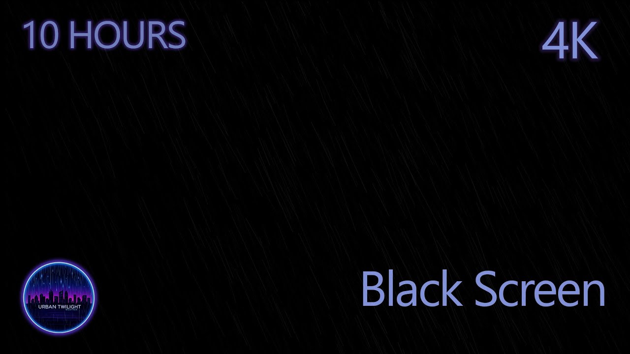 Total Darkness Thunderstorm | 10 Hours of Heavy Rain & Distant Thunder