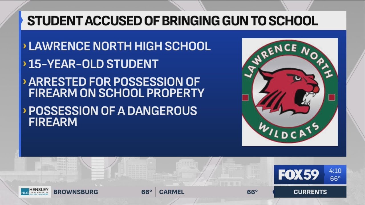 Lawrence North student arrested for bringing gun to school