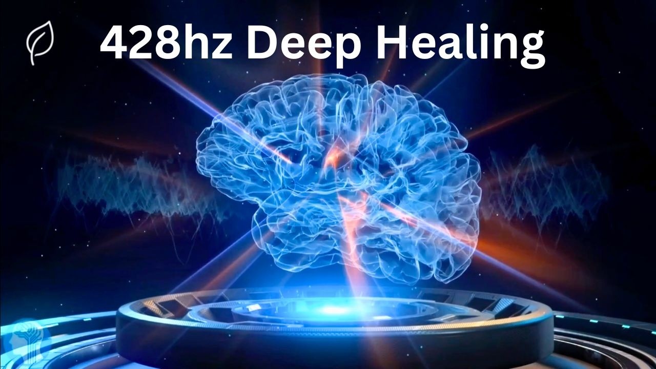 428Hz Deep Healing Frequency | Ambient Meditation Music with White Noise for Relaxation & Balance