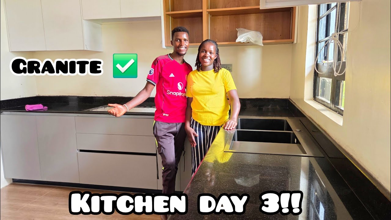 OMG 😱 Our Dream Kitchen Finally Has Granite‼️Dream Home Building 🏡