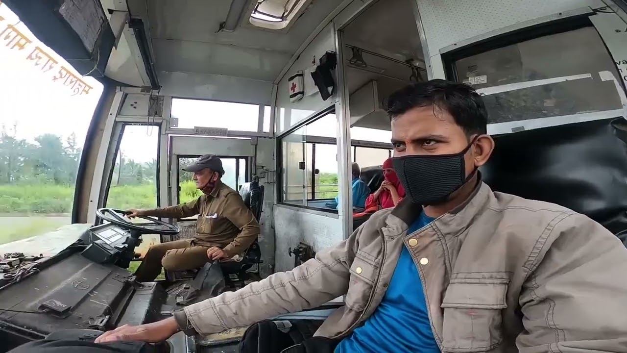 Pune To Bhor CABIN RIDE विना वाहक msrtc bus full journey