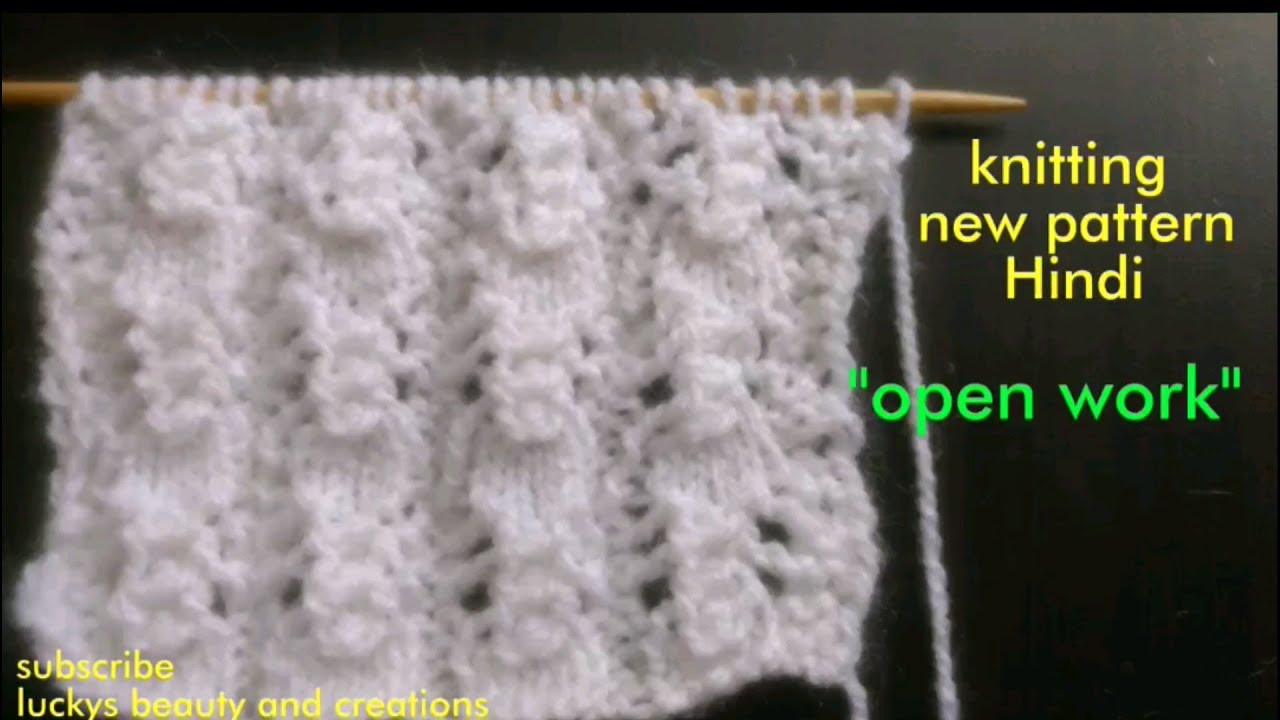 Knitting new pattern 