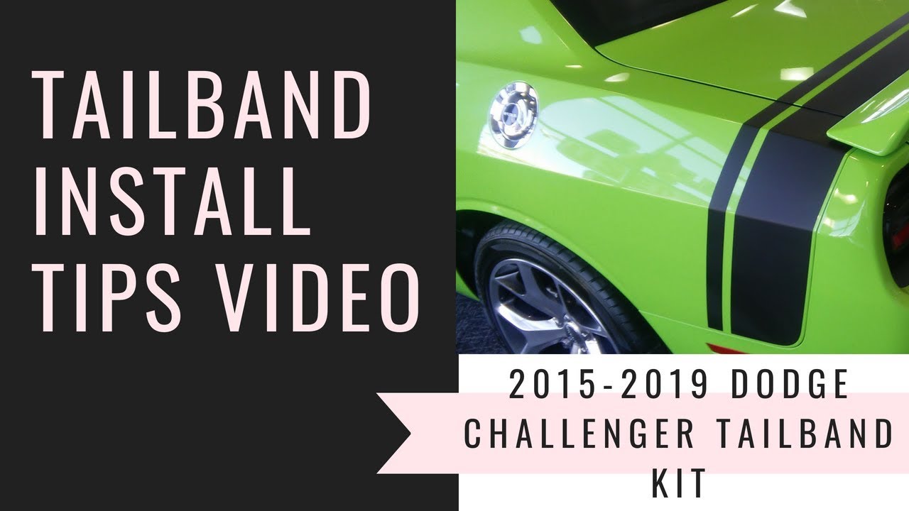 2015-2020 Dodge Challenger RT, SXT Rear Trunk Stripes | Guest Submitted Install Video - YouTube FCD