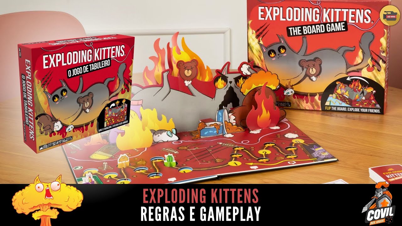 Exploding Kittens O Jogo de Tabuleiro -  Regras e Gameplay