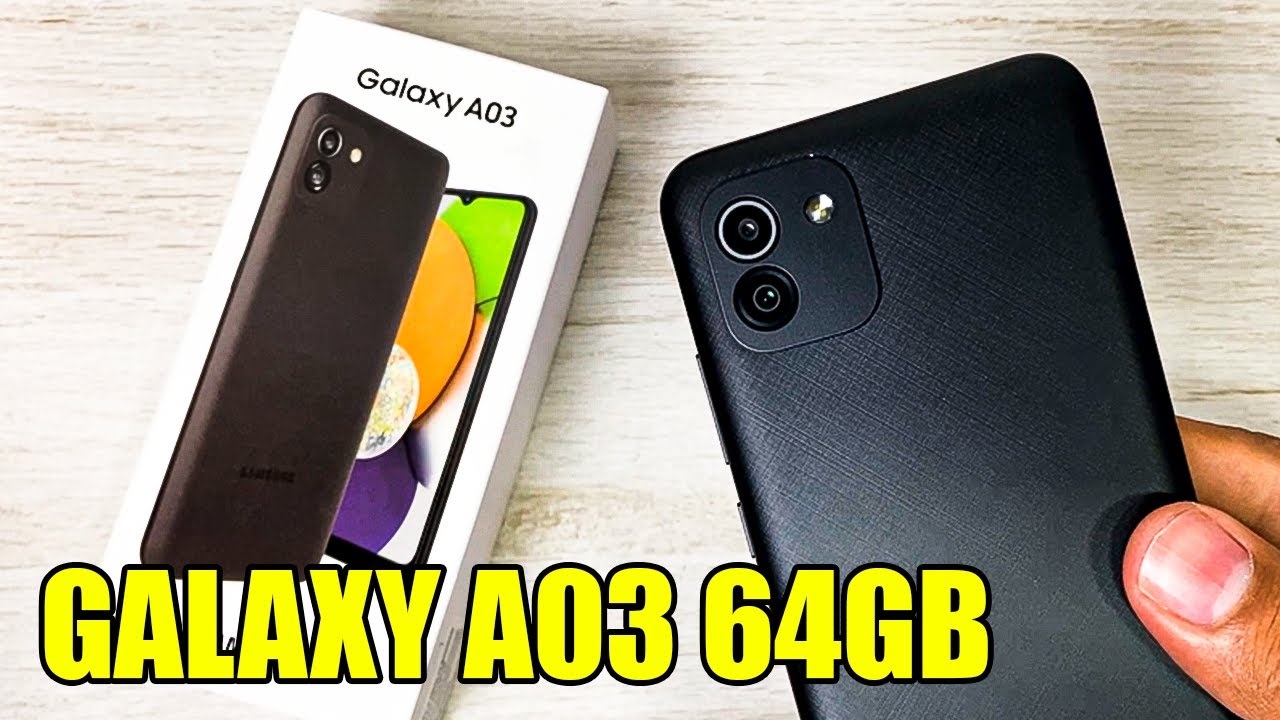 GALAXY A03 64GB COM CAMERA DE 48MP -  UNBOXING E PRIMEIRAS IMPRESSÕES