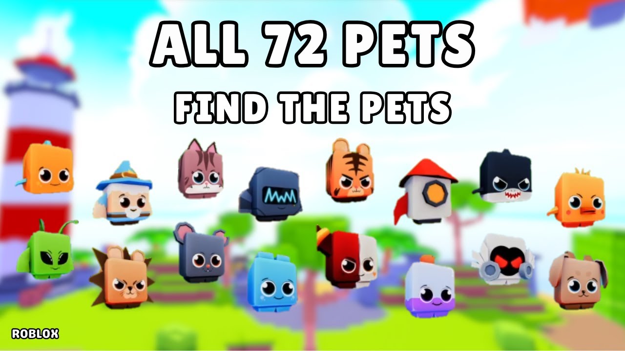 How To Find All 72 Pets in Find The Pets [72] | Roblox