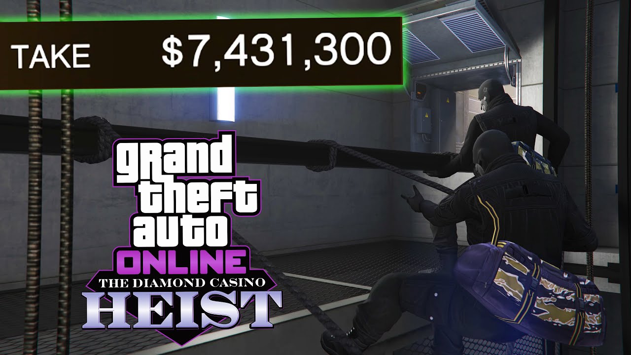 GTA Online Casino Heist - Elevator Shaft Approach Hard Mode $7,431,300