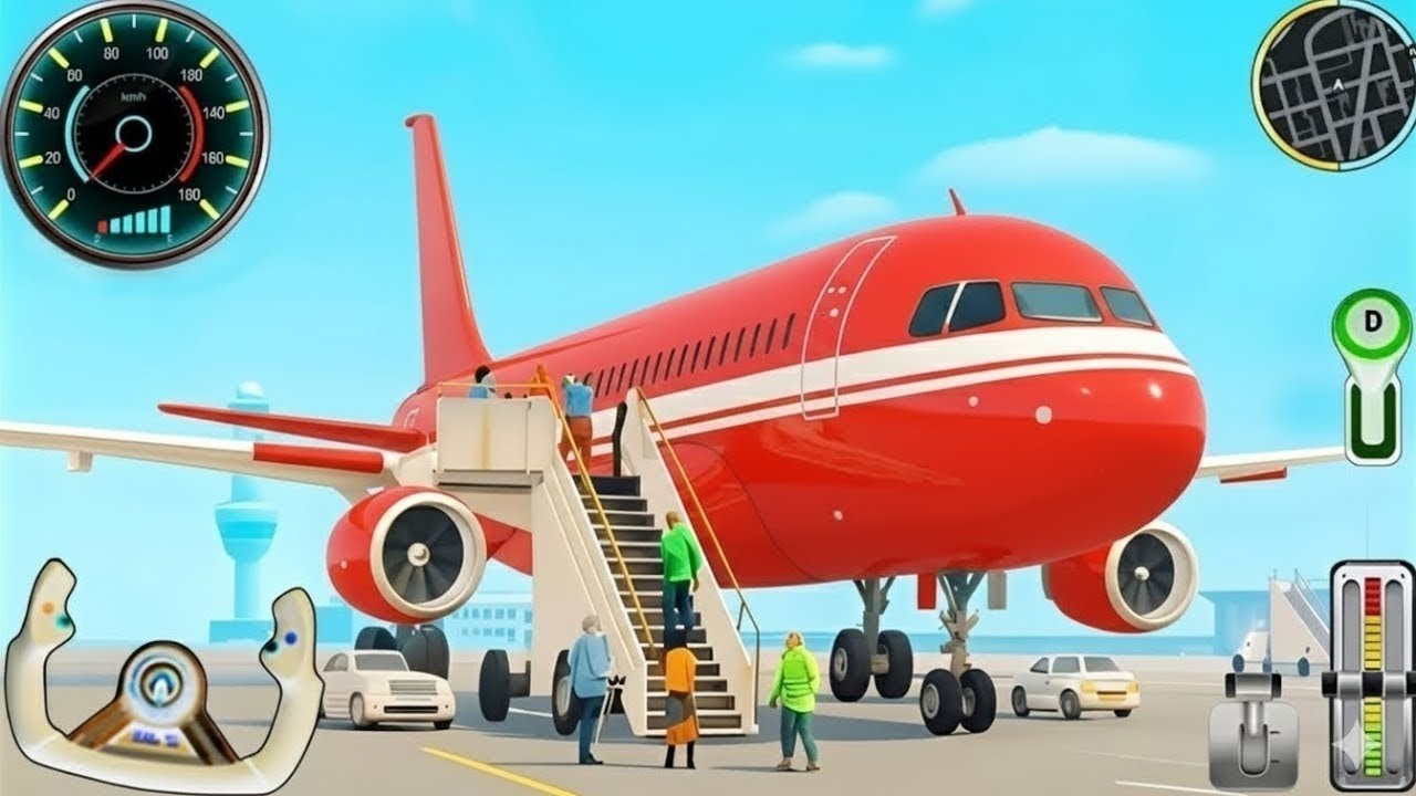 Flight Airplane City Pilot Simulator - Plane Boeing Emergency Landing - Android Gameplay