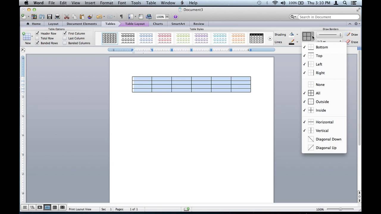 How to Remove Table Lines From a Microsoft Word Document : Microsoft Office Tips
