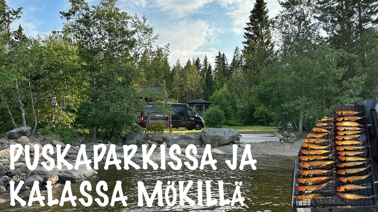 Puskaparkissa mökillä ja kalassa