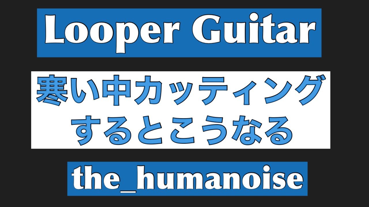 【Looper Guitar】the_humanoise /カッティング...手が...