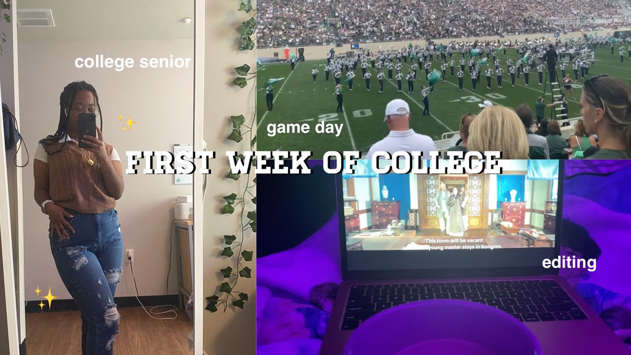 FIRST WEEK OF COLLEGE CLASSES | fall semester 2022, work, classes, game day