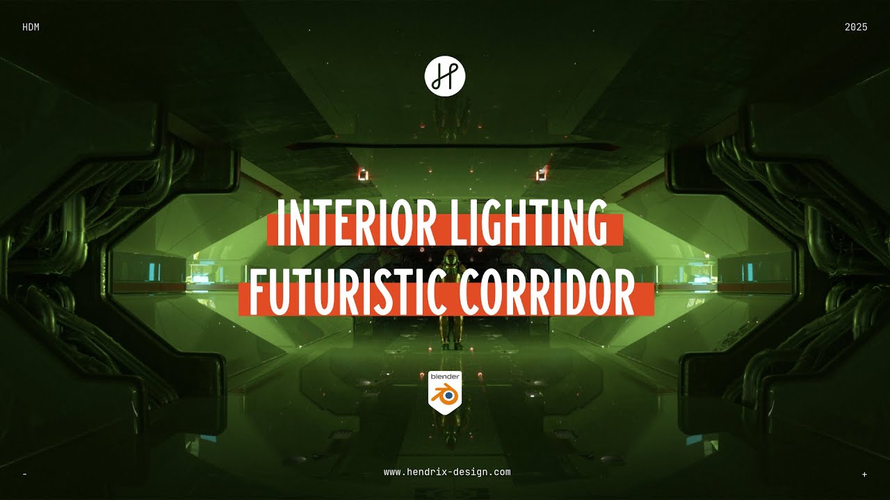 How to design a futuristic Corridor - Concept Art Tutorial