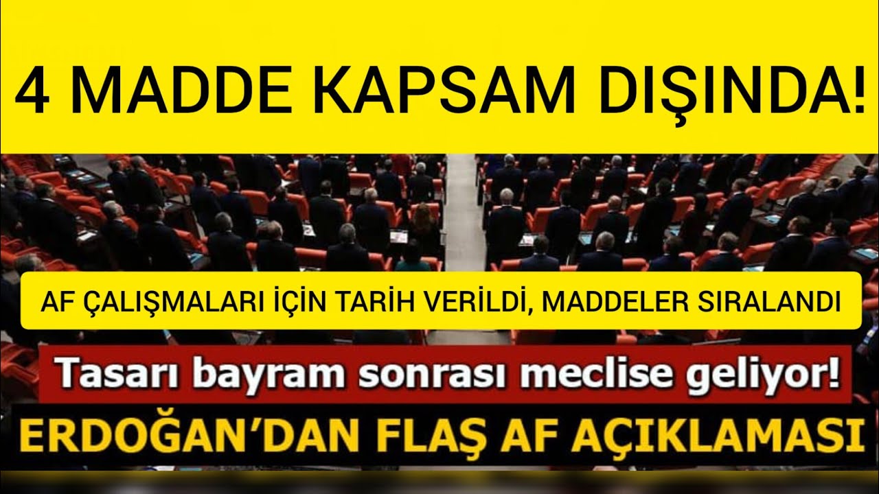 GENEL AF ÇALIŞMASI BAŞLIYOR | GENEL BAŞKAN AÇIKLADI