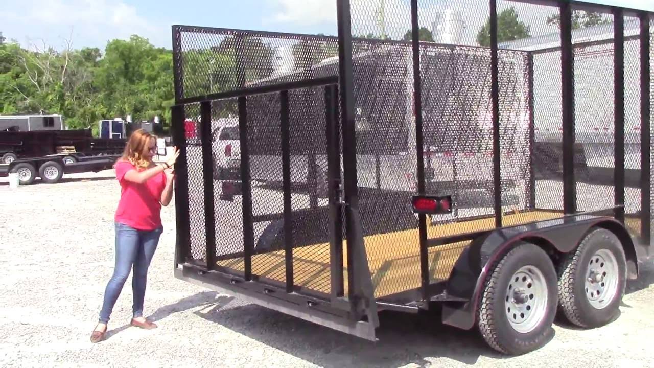 6.4' X 14' Tandem Axle Straight Utility Trailer - 6' Sides Review