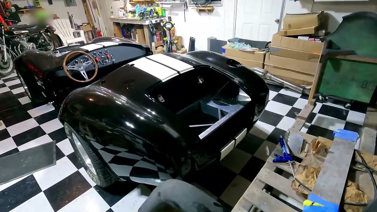 FFR MK 4 Finished body installation - Shelby Cobra replica build