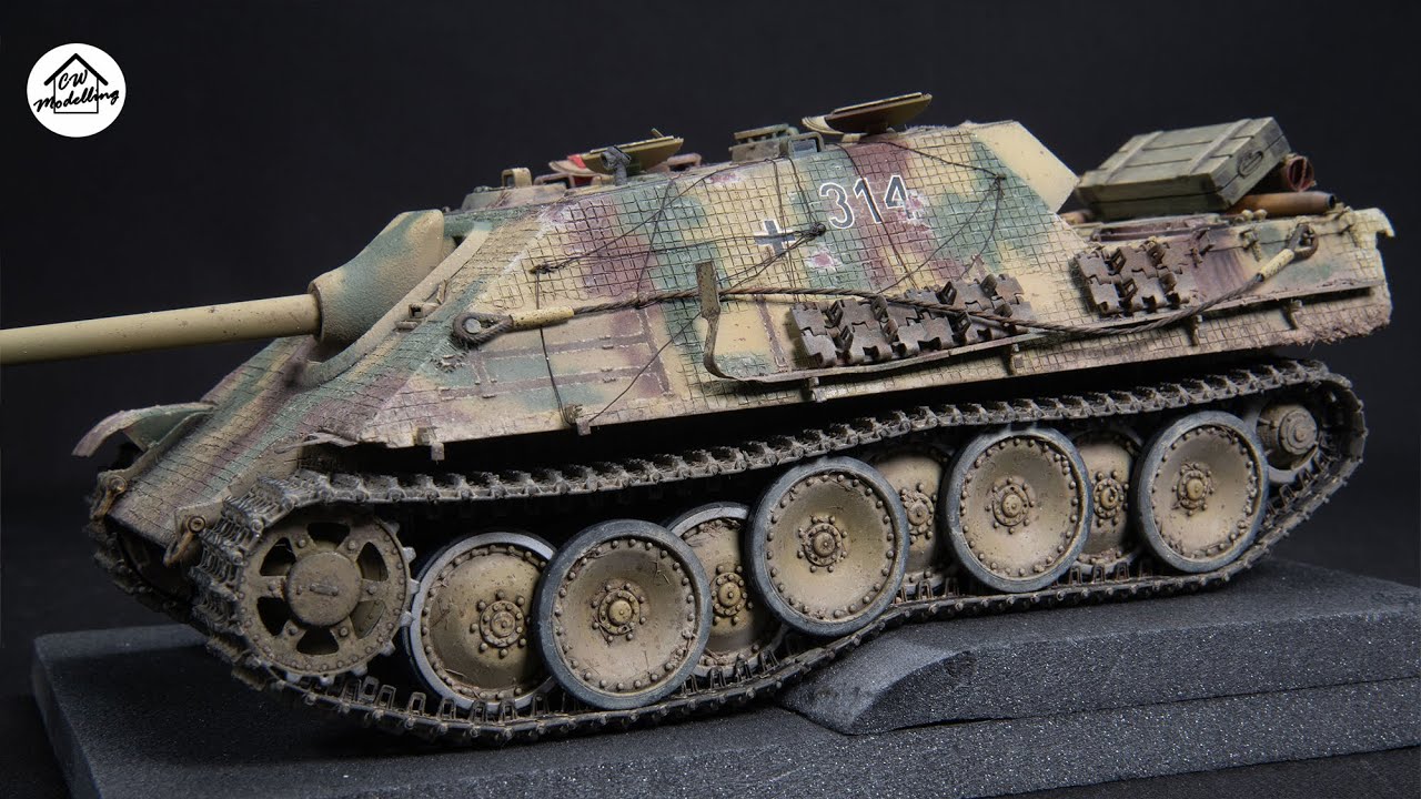 Meng 1/35 Jagdpanther G1 - Building a Nightshift diorama Pt 3  - 1/35 WW2 Diorama