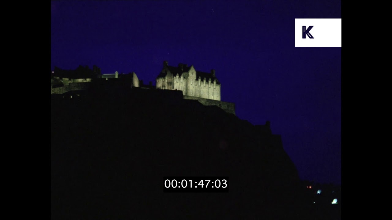 1970s Edinburgh Castle at Night, HD from 35mm | Kinolibrary