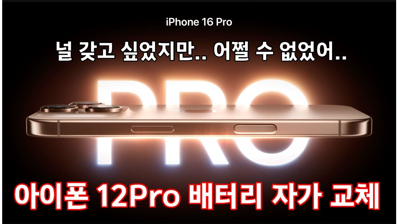 iPhone 12 Pro 배터리 자가 교체