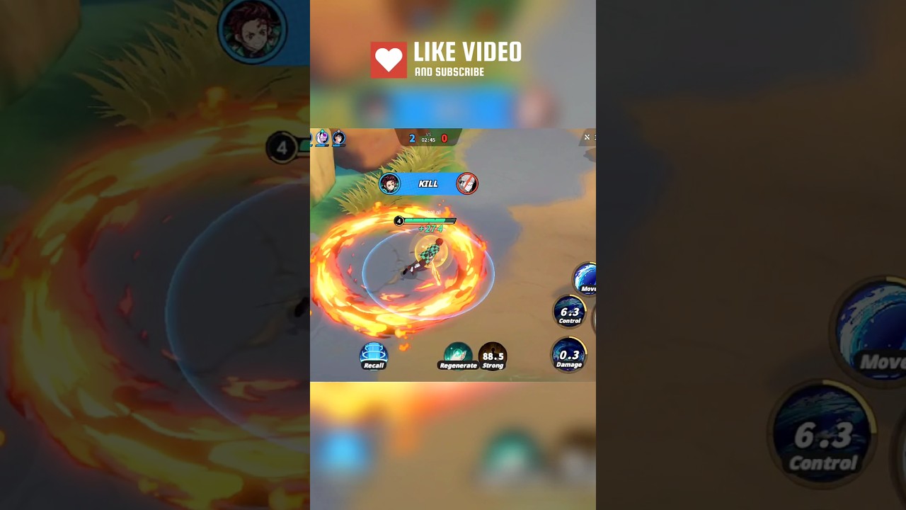 🥵1V1 TANJIRO IS DEADLY😈 | JUMP ASSEMBLE | #shortsfeed #shorts #viralshorts #moba