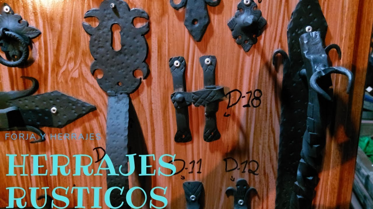 HERRAJES ANTIGUOS para puertas de madera