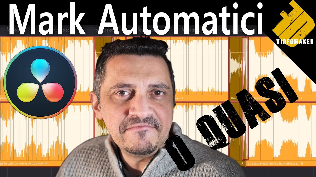 Mark (semi) automatici nei nostri brani musicali - automatic beat marking - in Davinci Resolve