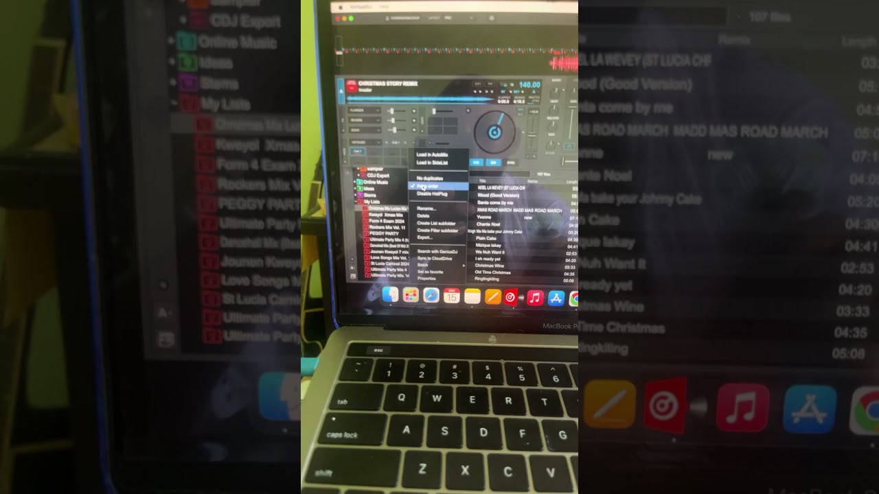 How to keep track list in same order virtual DJ