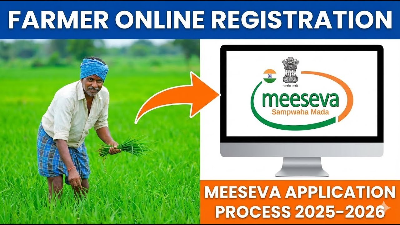 మీసేవలో రైతు రిజిస్ట్రేషన్ చేయడం ఎలా? | New Farmer Registration Telugu 2025-26 | Full Guide 2026