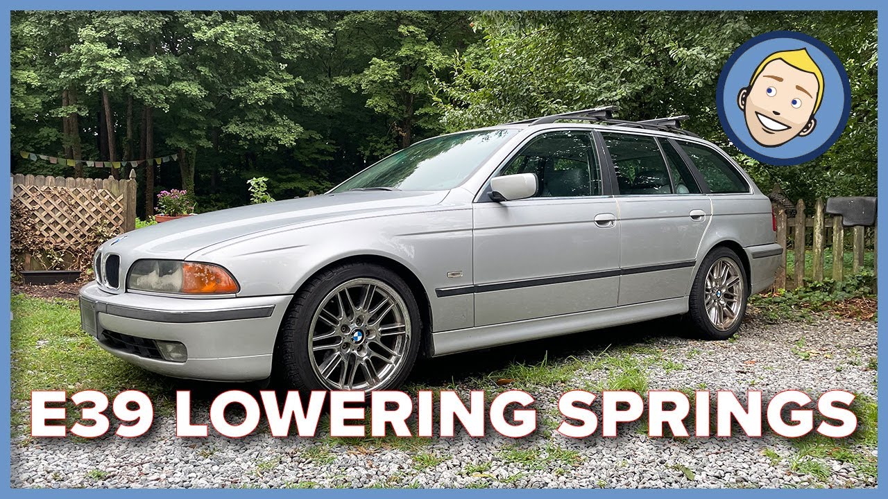 E39 BMW 528iT ST Suspension Lowering Springs DIY Install