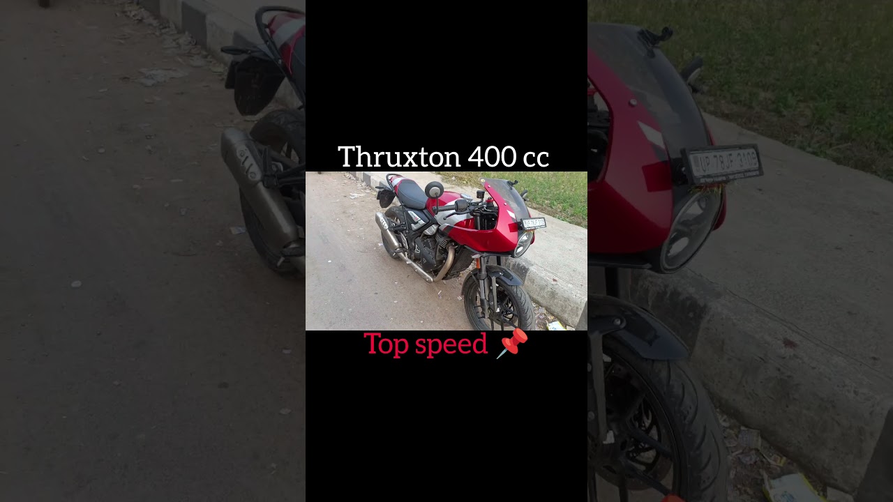 Thruxton 400 cc 😱 top speed test ⚙️ 