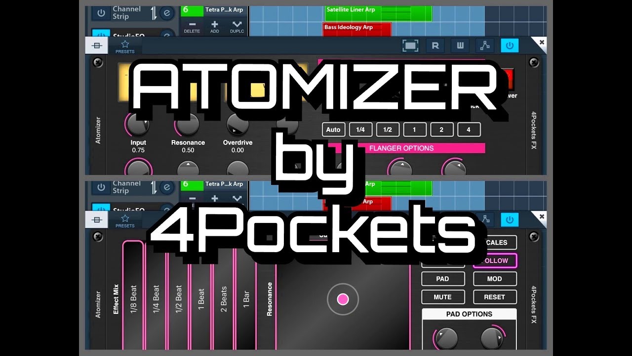ATOMIZER by 4Pockets - Real Time AUv3 Audio Splicer - Tutorial for the iPad
