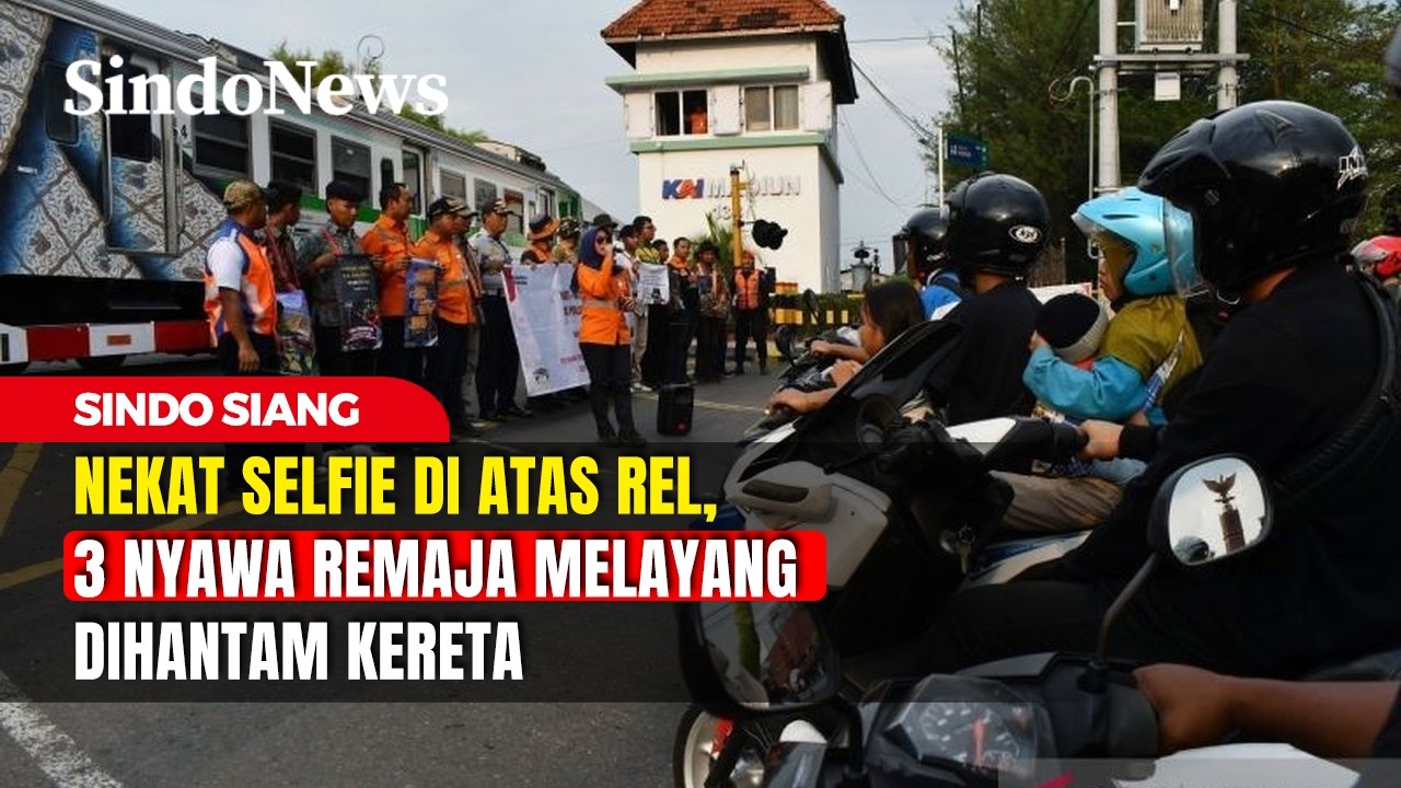 Nekat Selfie di Atas Rel, 3 Nyawa Remaja Melayang Dihantam Kereta | Sindo Siang | 22/02 | Part 4