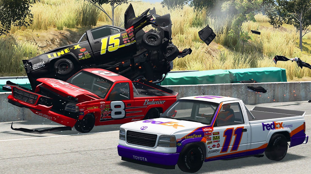 NASCAR Racing Crashes #50 | BeamNG Drive