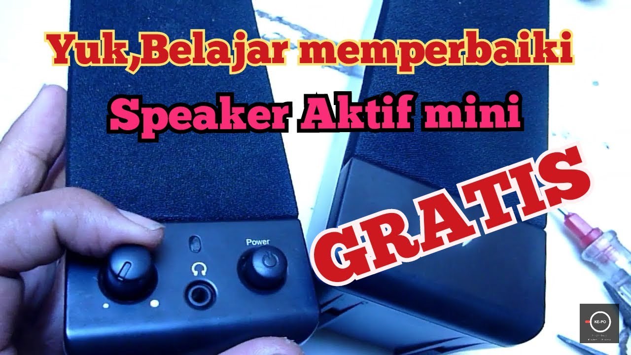 cara memperbaiki speaker aktif suaranya kecil