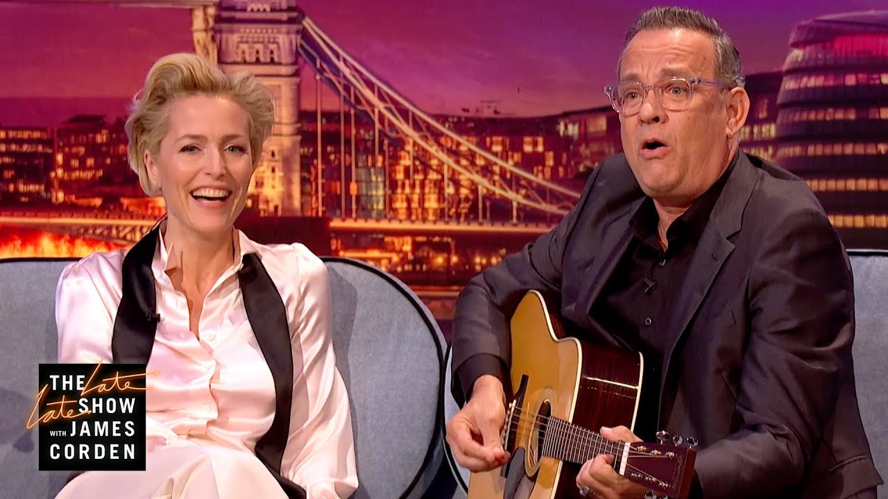 Gillian Anderson & Tom Hanks Face their Fears - #LateLateLondon