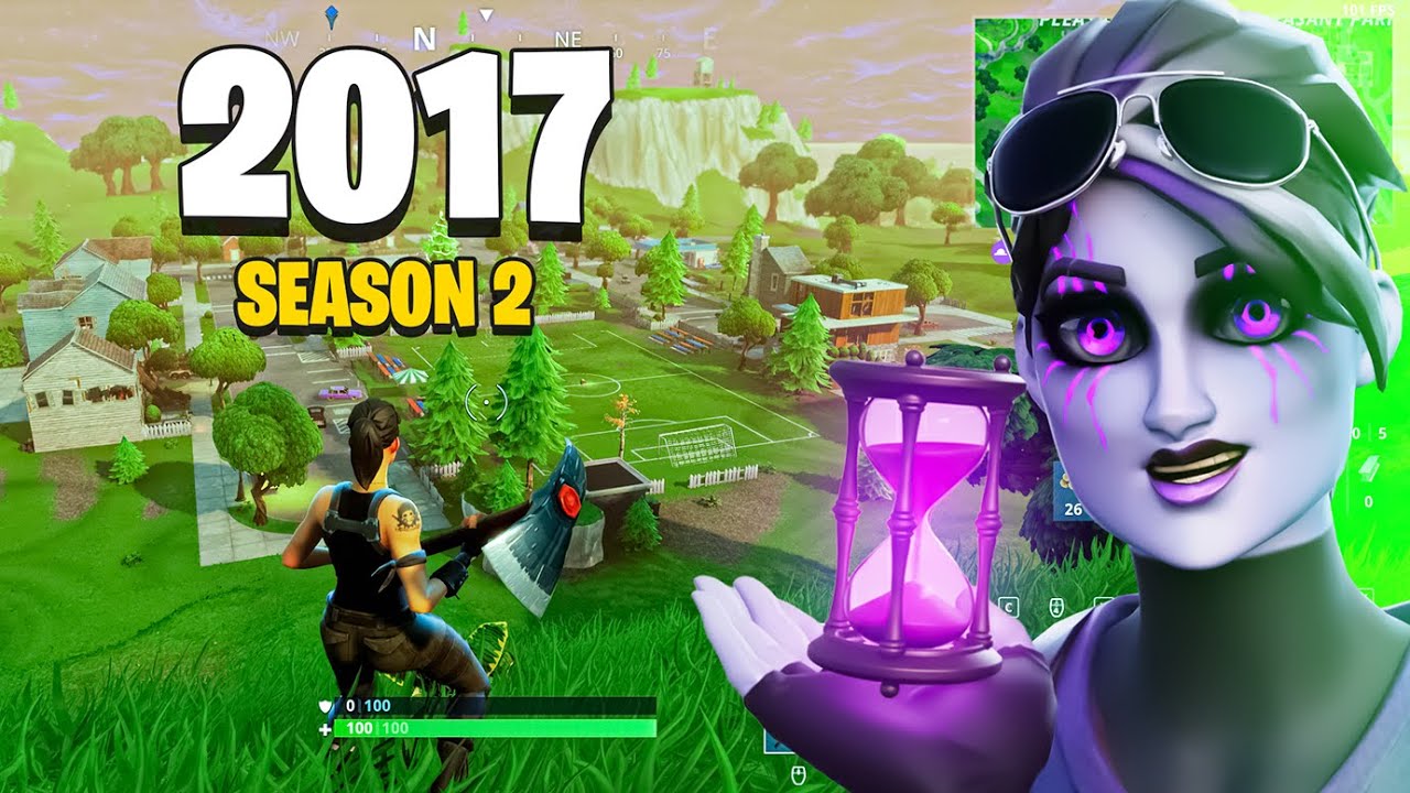 رجعت لسنة 2017!! بداية فورت نايت الحقيقية 😍🔥!!! Fortnite