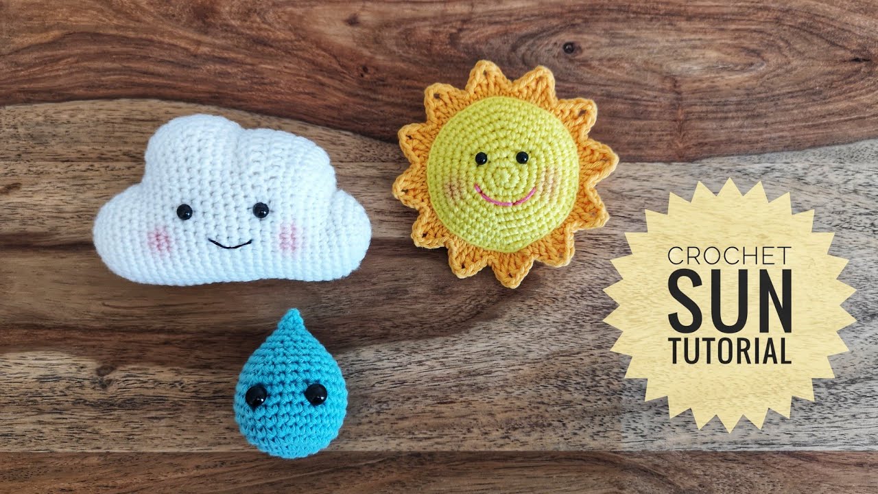 Crochet Sun Tutorial, Amigurumi Sonne Häkeln