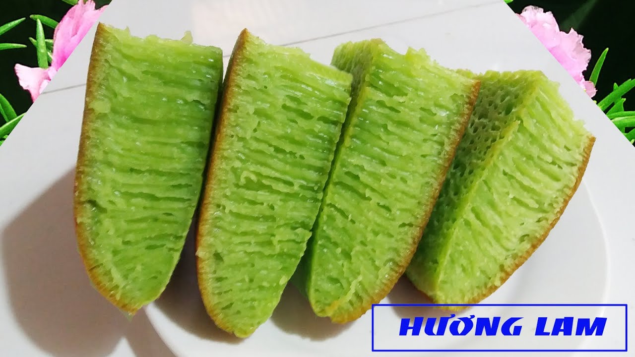 BÁNH BÒ NƯỚNG CHẢO HƯƠNG LÁ DỨA - Bánh nhiều rễ tre thơm ngon béo ngậy nước cốt dừa