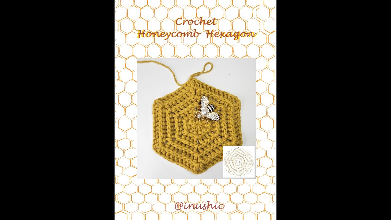 Crochet hexagon - Honeycomb videotutorial