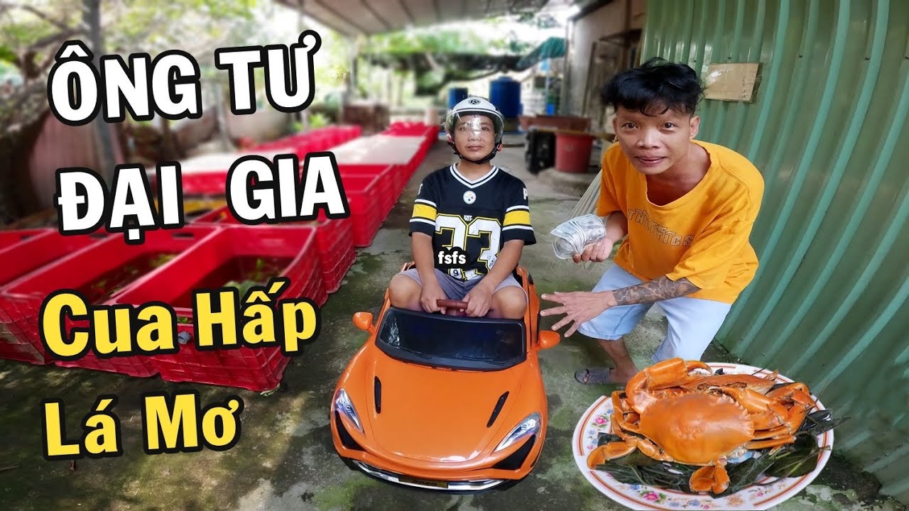 Ông Tư mang Cọc TIỀN ĐÔ qua xem phẩn ứng Anh Nhí Betta và món Cua Hấp Lá Mơ
