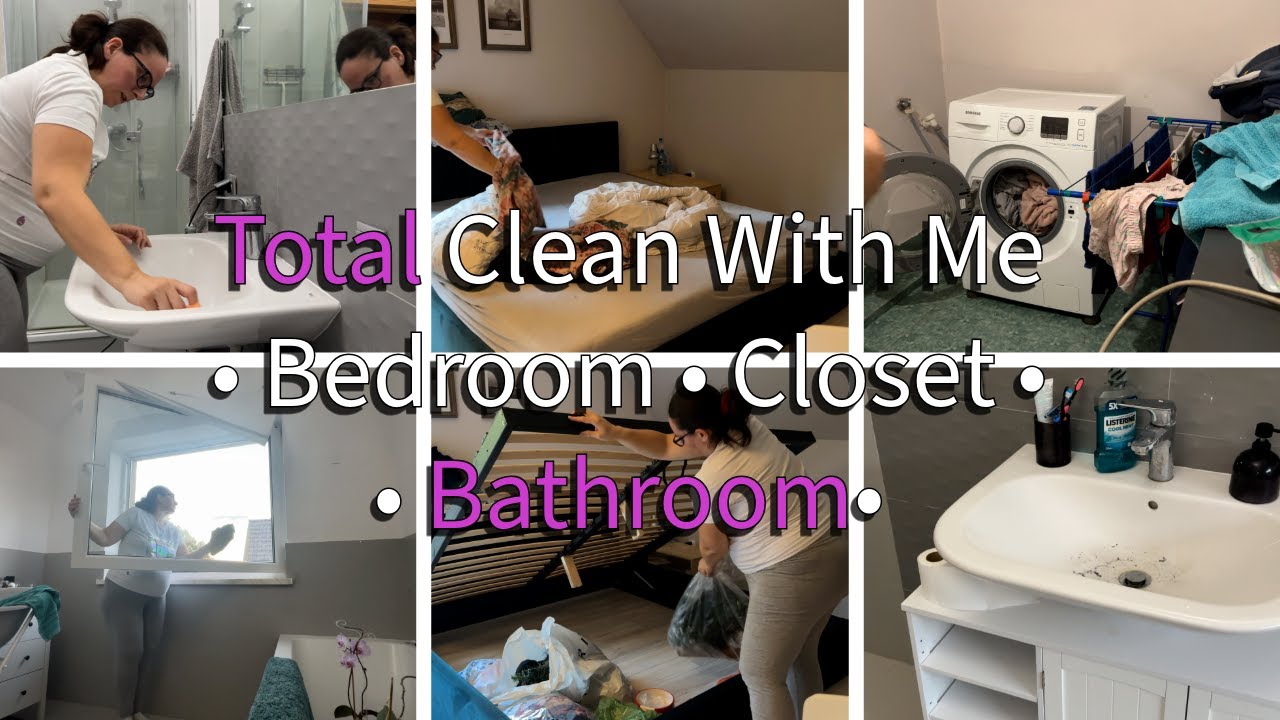 CLEAN WITH ME ✨ Bedroom, Closet & Bathroom | Sprzątanie sypialni, garderoby i łazienki!