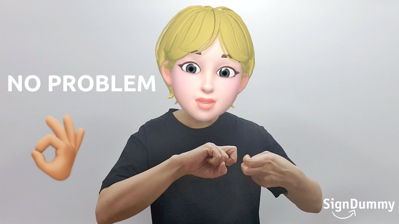 American Sign Language (ASL) Lesson: No Problem