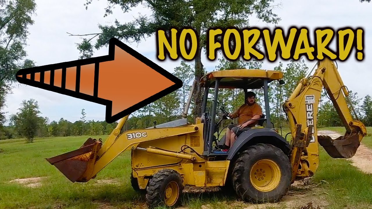 The ABANDONED Digger John Deere 310 REFUSES TO GO FORWARD!
