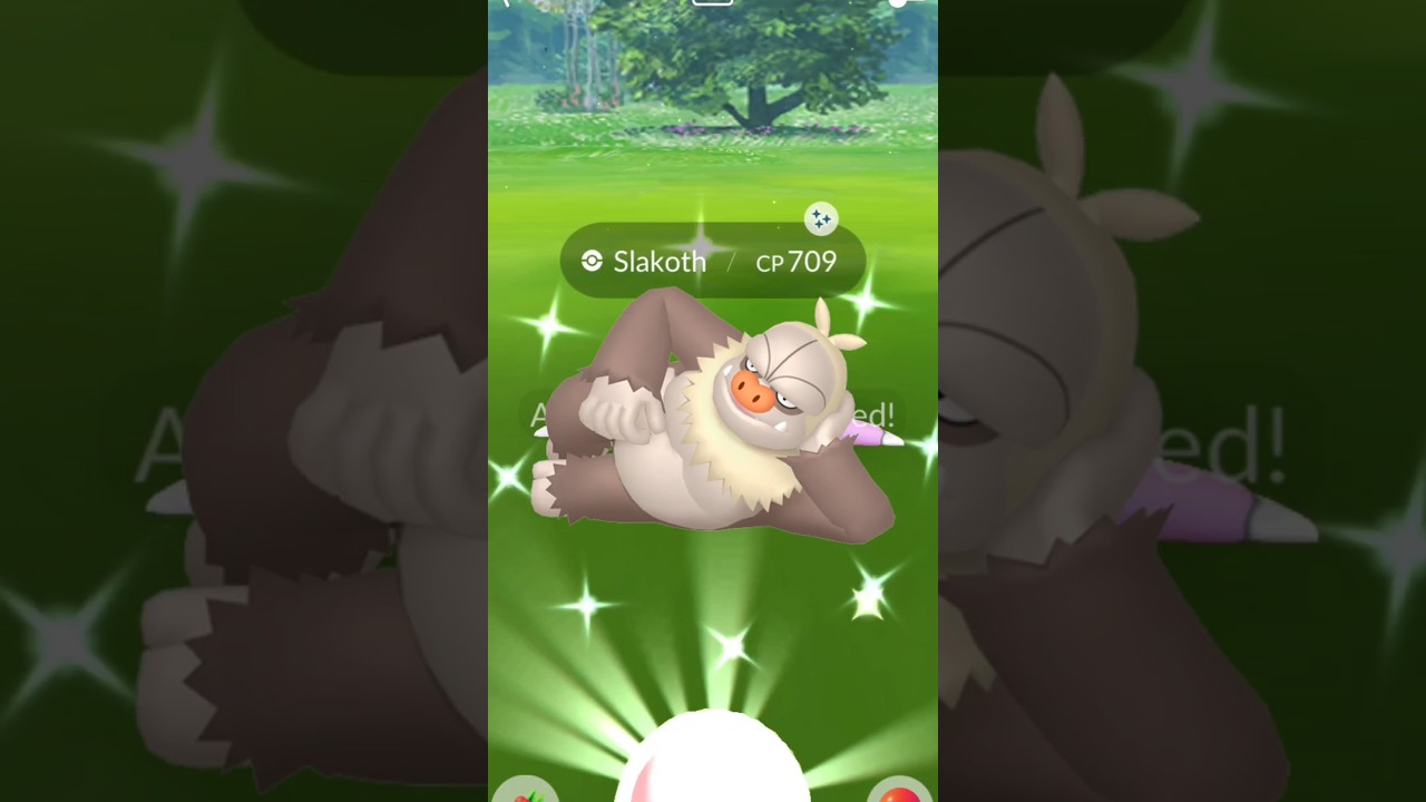 Got 3300+ Cp Shiny Pok&eacute;mon #shorts #shiny #slaking #highcp #ultragoo #pokemon #slakoth #luck