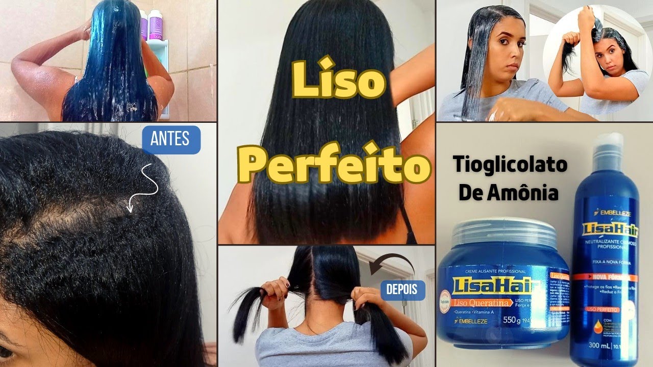 Alisamento Definitivo Com Tioglicolato De Amônia/Lisahair da Embelleze.
