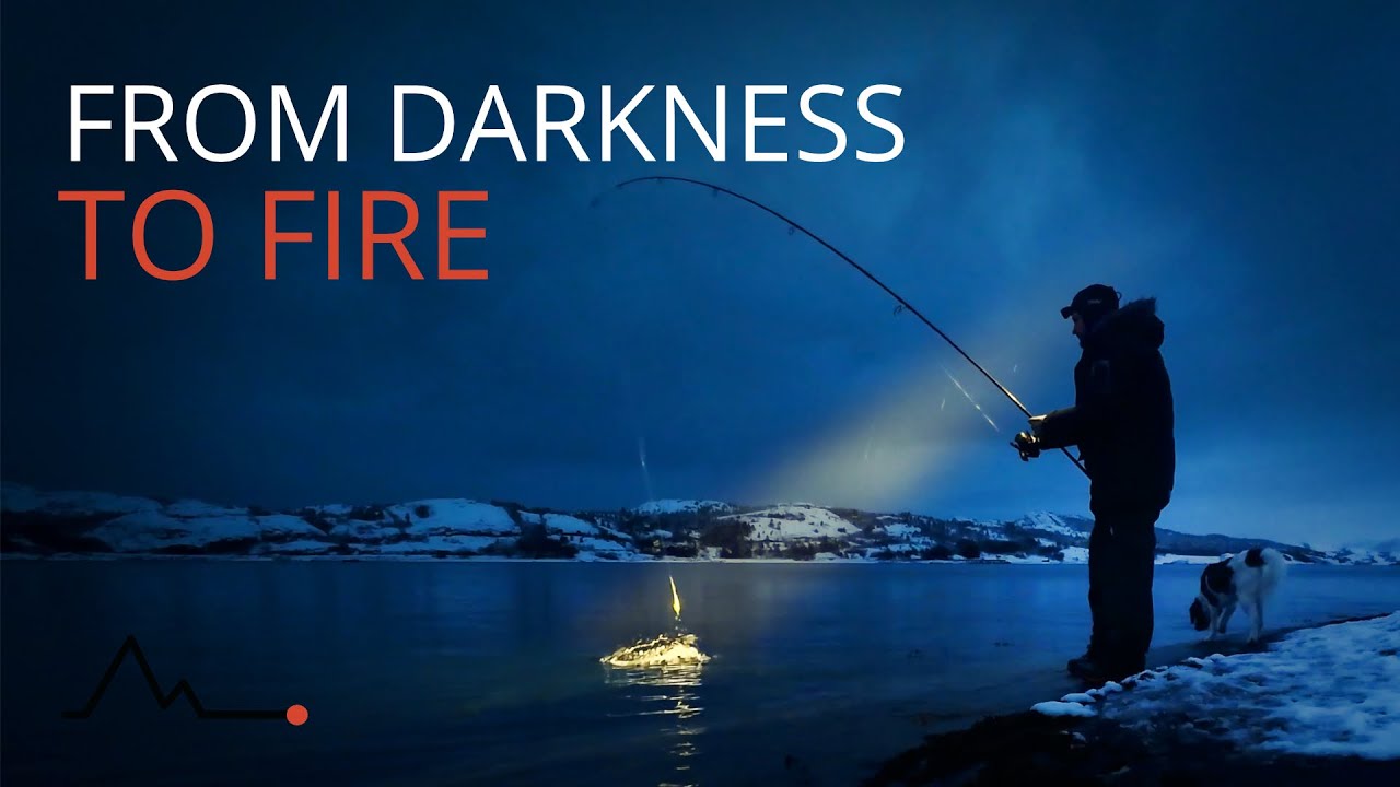 From Darkness to Fire | Winter Shore Fishing in Norway