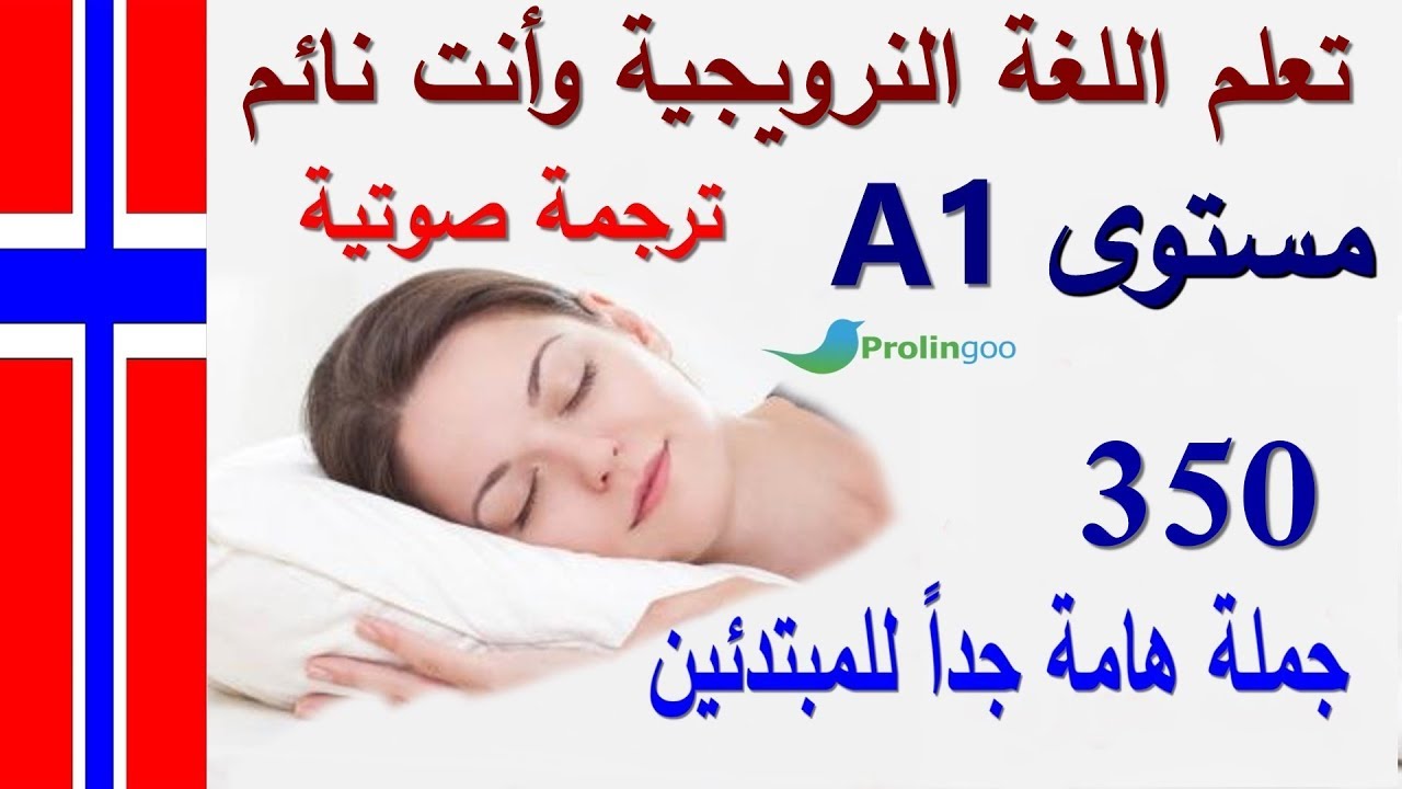 تعلم اللغة النرويجية وأنت نائم | أهم الجمل والحوارات النرويجية للمبتدئين Prolingoo_Norwegian#